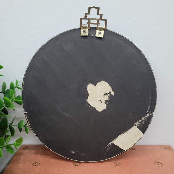 Vintage Round Asian Shadowbox Wall Art - Picture 4 of 10
